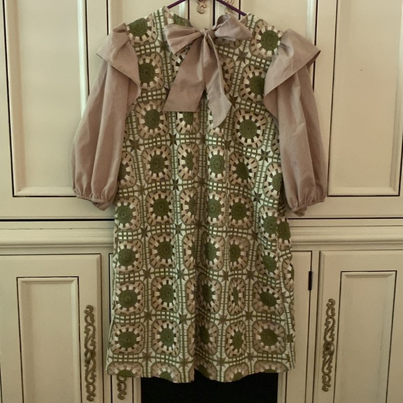 Shop the Mint dress size XL olive green and taupe - Picture 2 of 5